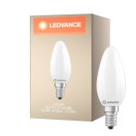 Ledvance Classic LED E14 Candle Frosted 2.5W 470lm - 827 Extra Warm White | Dimmable - Replaces 40W
