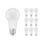 Multipack 10x Ledvance  Classic LED E27 Pear Frosted 8.5W 806lm - 840 Cool White | Replaces 60W